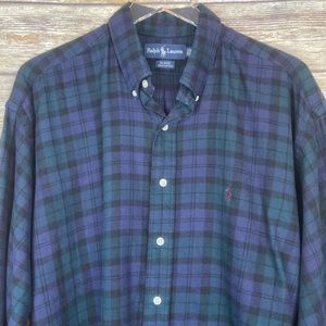 Ralph Lauren Plaid Flannel Button Down Shirt